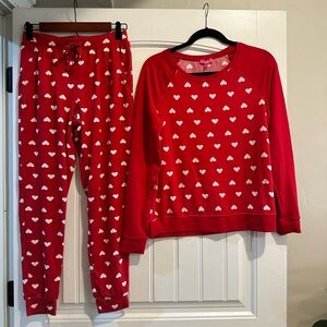THE cutest and softest red Betsey Johnson heart lounge set!!!